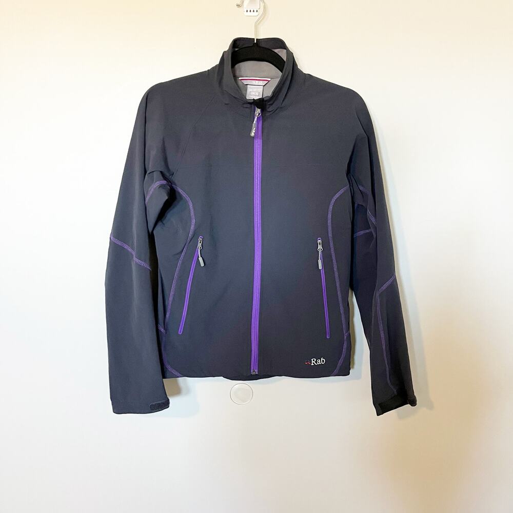 Rab sawtooth softshell jacket‎ women’s small gray purple